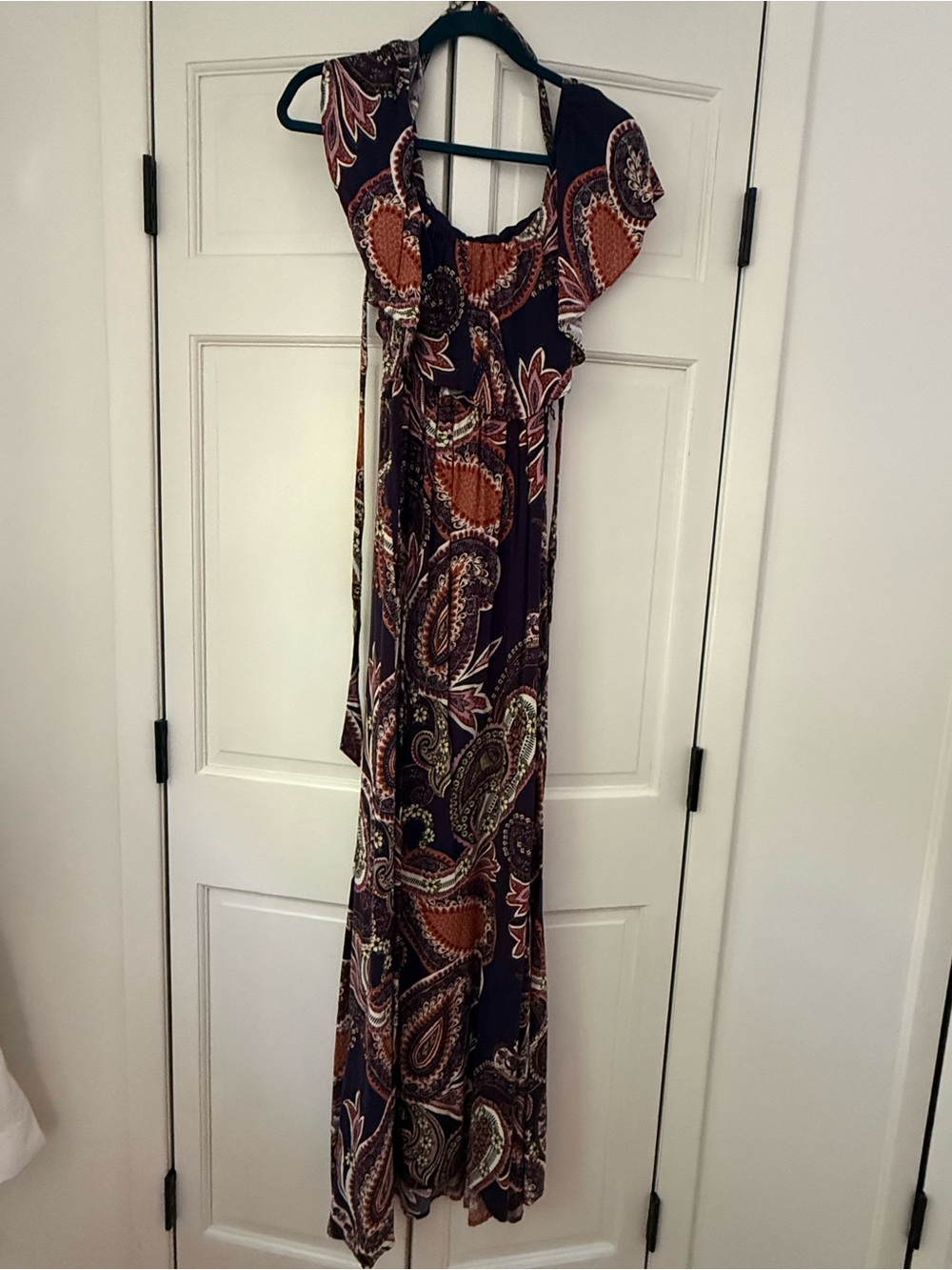 Baltic Born navy Paisley Maxi Dress size medium